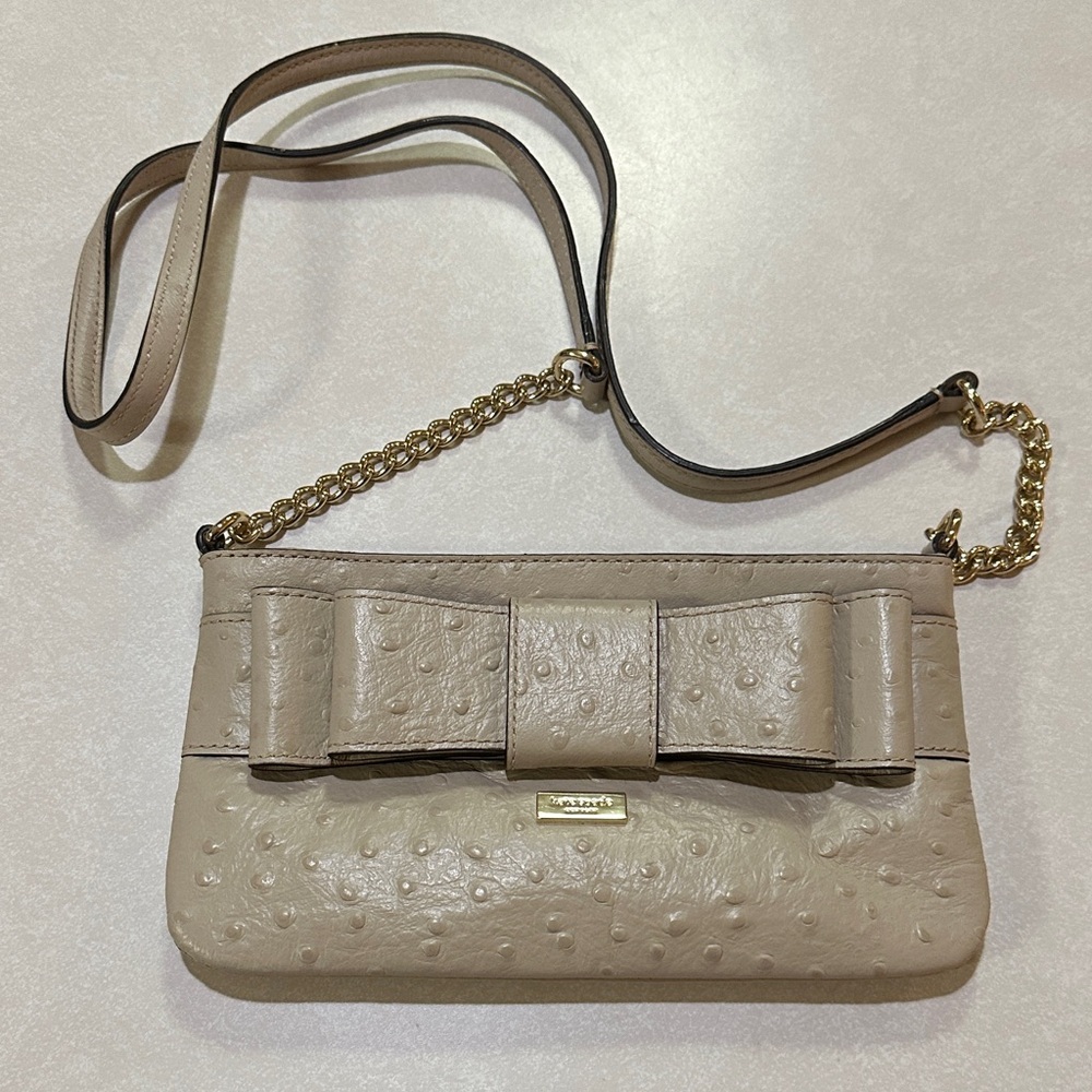 Kate Spade bow textured purse